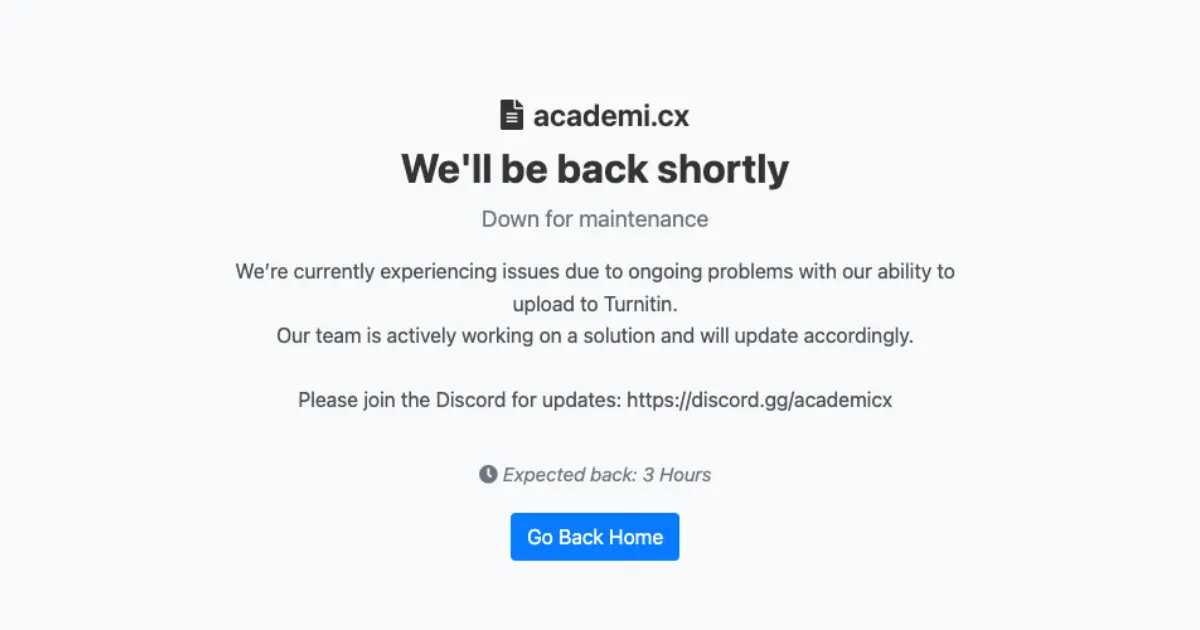 Academi cx Down Page