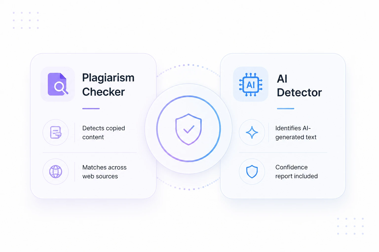 AI detector vs plagiarism checker comparison