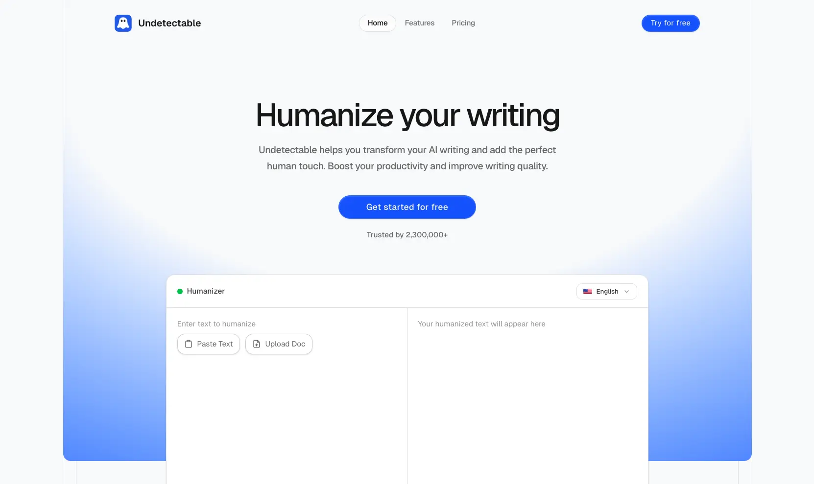 Undetectable Landing Page