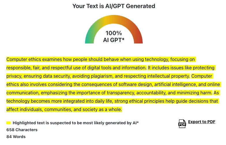 ZeroGPT detecting ChatGPT as 100% AI