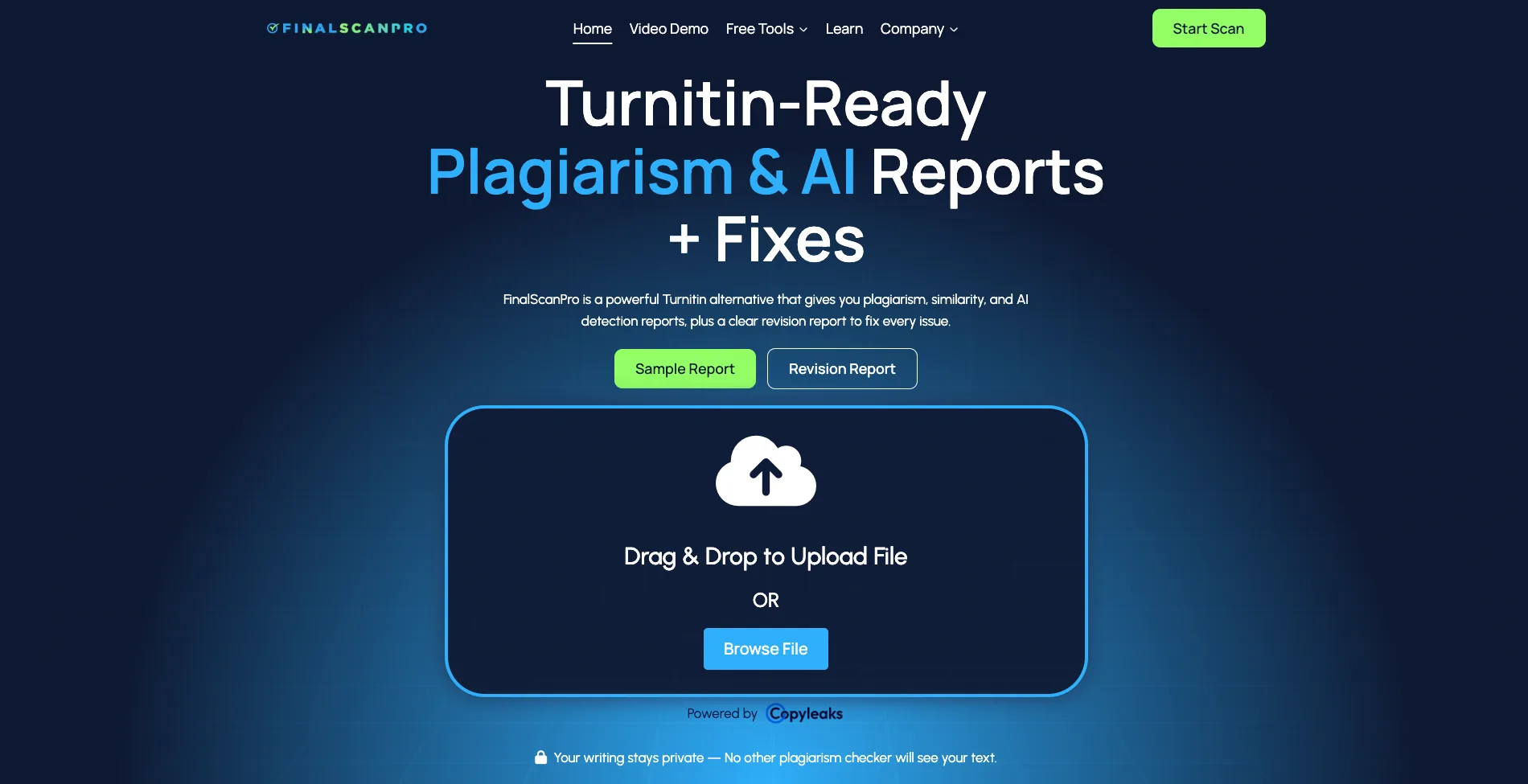 FinalScanPro homepage