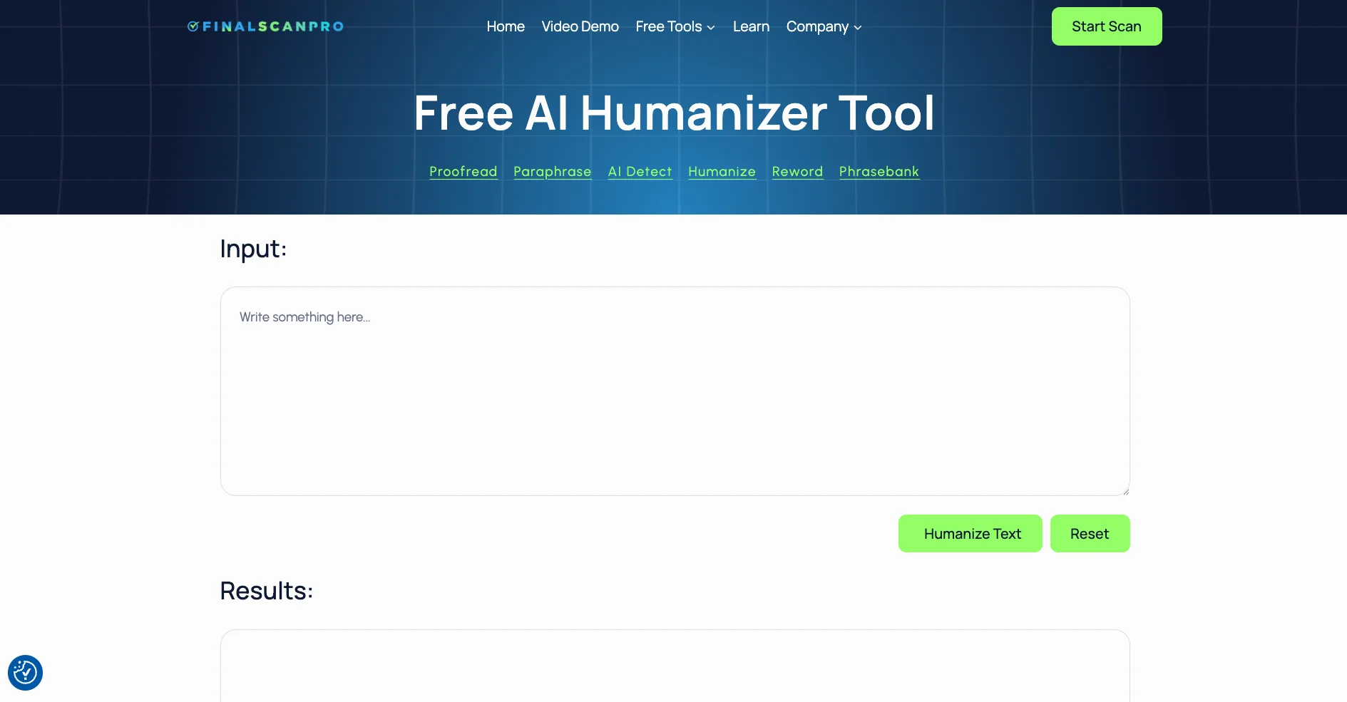 FinalScanPro AI humanizer tool