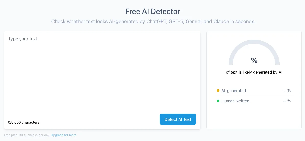 OpenL AI detector