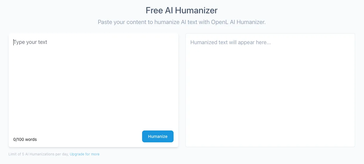 OpenL AI humanizer
