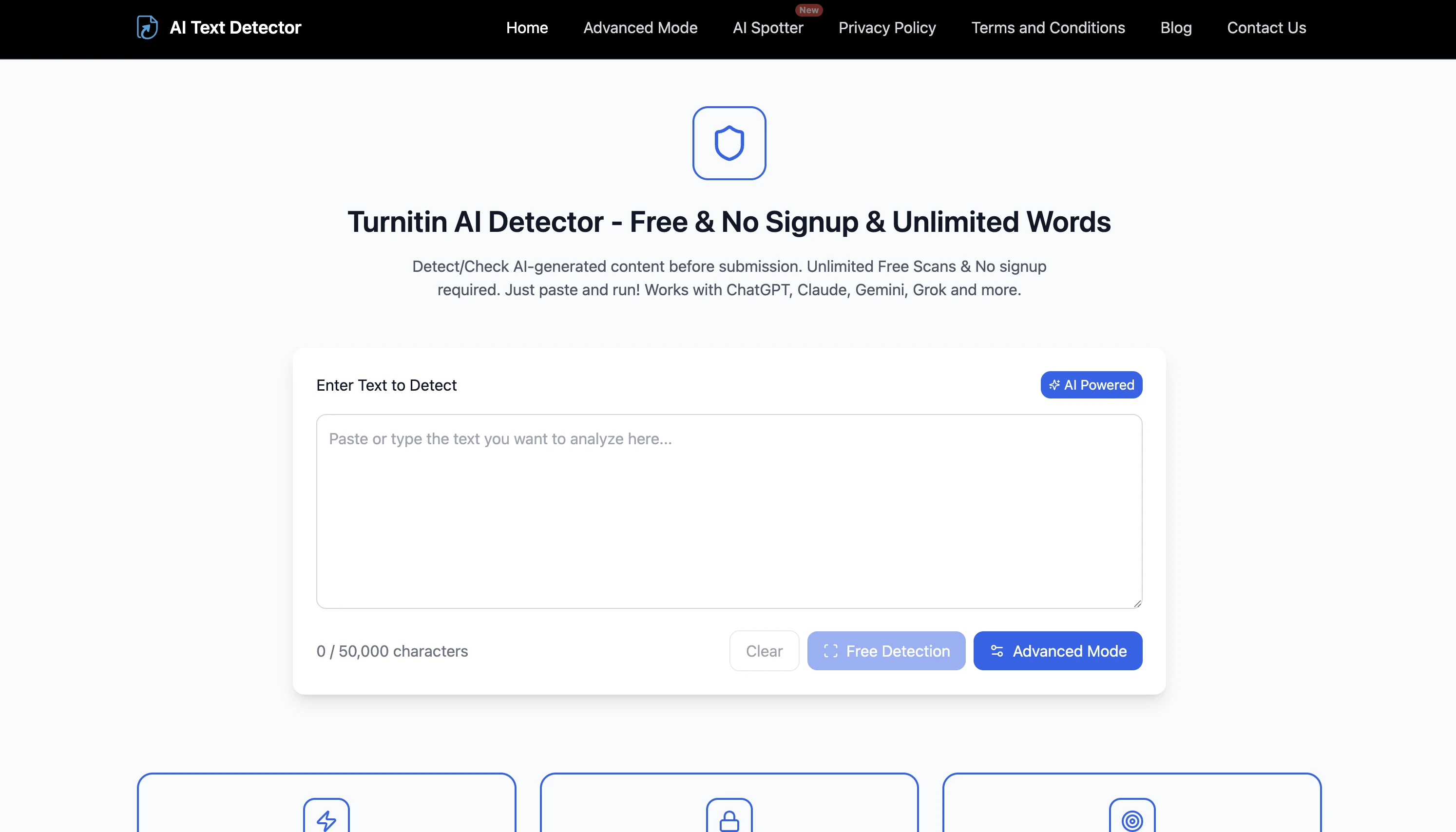Turnitin.app homepage