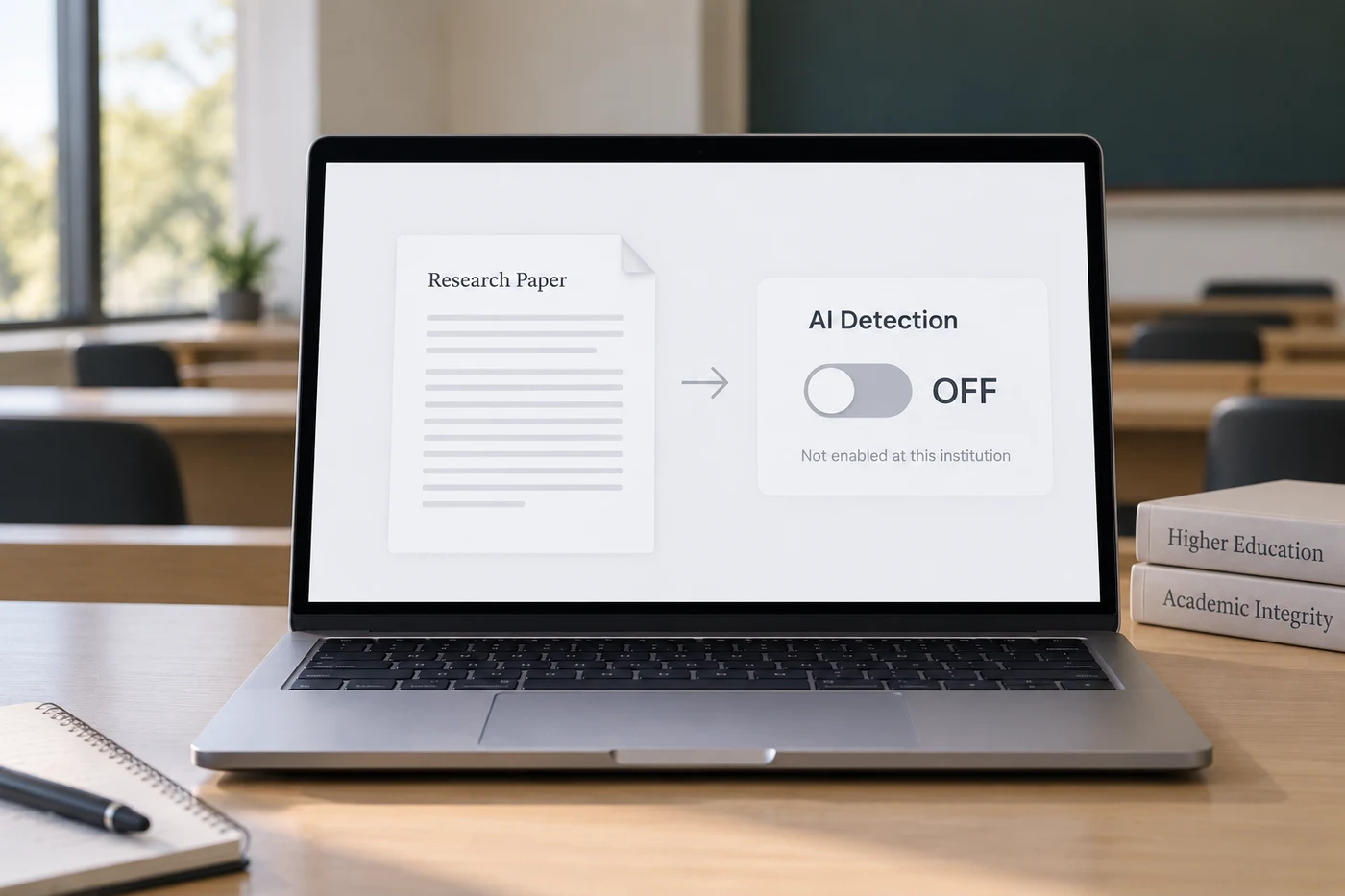 AI detection disabled at a university
