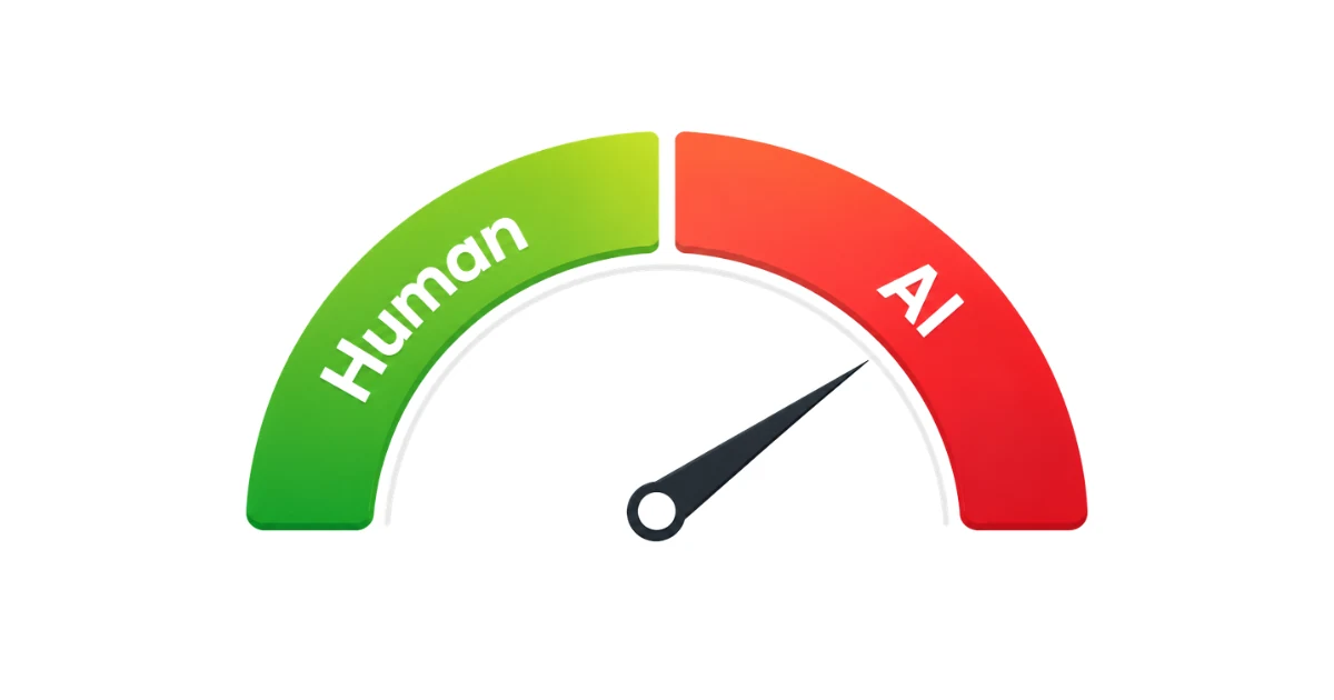 Human and AI detection chart